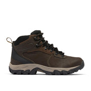 Columbia Newton Ridge Plus II Waterproof Men's Hiking Boots, Cordovan/Squash Leather Mesh Upper, Omni-Grip Traction, Techlite Midsole, Size 9.5, 1594731