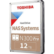 Toshiba N300 Pro Internal Hard Drive, 12TB, 7200 RPM, 512MB Cache, SATA 6.0Gb/s, 3.5-Inch, HDWG51CXZSTB