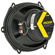 Kicker CS-Series 6x8-Inch 2-Way Coaxial Car Speakers, 225W Peak Power, 4 Ohm, Polypropylene Cone, Neodymium Tweeter, 2 Pack, 46CSC684