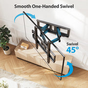 MountFTV PIMF31818 Full Motion Articulating Tilting 26-65 Inch Flat & Curved TV Wall Mount