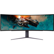 LG 49GR85DC-B UltraGear 49'' LED Curved Dual QHD 1-ms FreeSync Monitor with HDR, Black