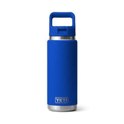 YETI Rambler 26 oz Water Bottle, Vacuum Insulated Stainless Steel, Royal Blue, Color-Matching Straw Cap, 21071507314