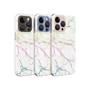 Onn. WIBWMF100069254 White Iridescent Marble Phone Case For iPhone 13 Pro