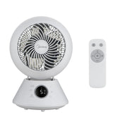 Midea Smart TurboBreeze Tabletop Fan, 5 Speeds, 85 Vertical Movement, 3D Oscillation, Remote Control, White, MSFAT06W5SB