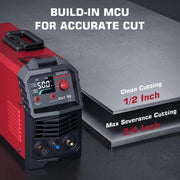 ARCCAPTAIN CUT50 Plasma Cutter 50Amps, Air Cutter 110/220V Dual Voltage with DC Inverter IGBT, 1/2 Inch Clean Cut