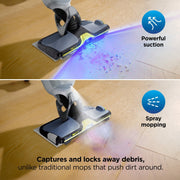 Shark VACMOP Reveal Cordless Hard Floor Vacuum and Spray Mop w/Dirt-Reveal Technology, 6 Disposable Pads