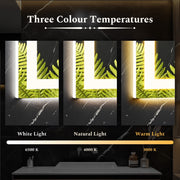 Edx Bathroom Vanity Mirror, 20 x 28 in, Lighted Anti-fog LED with Dual Light Source and Three Lighting Modes, White, WMED-MI