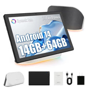 AEEZO A10-PRO-BK A10 Pro 10'' 14GB RAM 64GB ROM 1.8 GHz Processor Speed Android 14 Wi-Fi 6 Tablet, Black