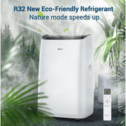 DuraComfort DP14CM Portable Air Conditioner for Room, 14000 BTU, 450 Sq Ft, White, 10200BTU(SACC)