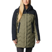 Columbia Mountain Croo III Mid Down Jacket for Ladies - Stone Green/Black - L