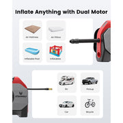 ETENWOLF Cordless Tire Inflator Portable Air Compressor 160 PSI with 15600 mAh Battery, Digital Display, LED Light, Red, S6SE