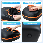 VAULOOM Foot Massager with Heat, Shiatsu Foot Spa with 6 Airbags and 29 Massage Nodes, Adjustable Heat, Wireless Remote, Fits Feet Up to 13 in, Black