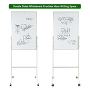 Pen + Gear Mobile Dry Erase Board, 24 X 36 inch, Whiteboard - Aluminum Frame