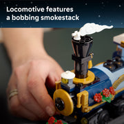 LEGO Icons Holiday Express Train Building Set, 956 Pieces, Multicolor, Includes 4 Minifigures and 16-Piece Track, 6530086