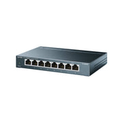 TP-Link TL-SG708 8-Port Gigabit Desktop Switch| Loop Prevention, Plug & Play, Durable Metal, Fanless, QoS & GMP Snooping