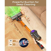 ARTSEA V15 Cordless Stick Vacuum Cleaner 6-in-1 Rechargeable, Adjustable Suction 20-35KPa