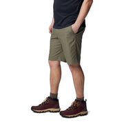 Columbia Flex Roc Men's Shorts, Stone Green, 36W x 10L, Cotton Blend with Stretch, Omni-Shade UPF 50, Multi-Pocket Design, 179479