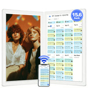 SHOUDUM Digital Calendar 15.6-Inch Wall Planner Smart Touchscreen Interactive Display for Family Schedules