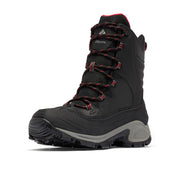 Columbia Bugaboot III Men's Waterproof Leather Snow Boots, Black Bright Red, Size 13, 1791221