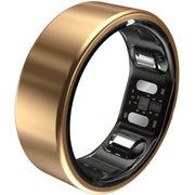 QALO QRNT Slim Smart Ring, Health Tracker with Sleep, Heart Rate, HRV, SpO2, Stress, Women's Health Monitoring, Brushed Gold, Size 10