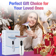 EMS Neck & Face Beauty Device - Microcurrent & Light Therapy for Wrinkle Reduction & Skin Rejuvenation