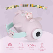Vivitar 98379A-KTYCRN Kidztech Camcorder for Kids, Pink Kitticorn Digital Video Camera