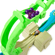 Monster Jam 6072595 Mini Jams Cobras Crazy Escape Motorized Playset, 28-Inch Jungle Track, 2 Exclusive Die-Cast Trucks, Multicolor