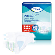 TENA ProSkin Unisex Incontinence Adult Diapers, Super Absorbency, Extra Large, 12 Count, 68011