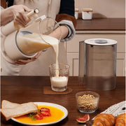 Jinyi Automatic Nut Milk Maker Countertop Blender, 50oz Glass Jar, 7 Functions, Adjustable Speed, White