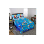 Sonic NB332K the Hedgehog Kids Full Sheet Set, Gaming Bedding, Blue, SEGA