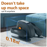 CONCETTA Under Desk Elliptical Trainer Electric Seated Pedal Exerciser with Bidirectional Pedals, Adjustable Speeds, Digital Display, Black, Corded Electric, TYJ