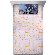 Dora the Explorer 9A289J Kids 3 Piece Pink Orange Floral Sheet Set, Twin