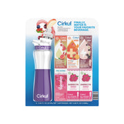 Cirkul 22oz Plastic Water Bottle with Purple Neoprene Chill Sleeve and 6 Flavor Cartridges Value Pack