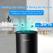 ALROCKET CS03 27oz Dehumidifiers for Bedroom, Small, Black