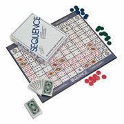 Jax Sequence Board Game, Strategy Card and Folding Board Game, 2-12 Players, Ages 7+, 135 Chips, 2 Decks, Model 8002