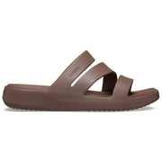 Crocs Getaway Strappy Women's Sandals, Lightweight EVA, Cushioned Croslite Footbed, 1.3-Inch Platform, Truffle, 8