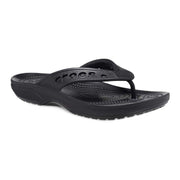 Crocs Baya II Unisex Flip Flops, Lightweight Croslite Foam, Water-Resistant, Black, Men 6/Women 8, 208192-001-M6W8