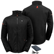 ActionHeat 5V Battery Heated Soft-Shell Jacket for Men - Black - XL