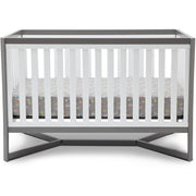 Delta Children Tribeca 4-in-1 Convertible Crib, White/Grey