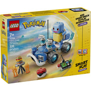 LEGO Pokmon SMART Play Trainer's Buggy Adventure with Posable Squirtle Figure, Interactive Building Toy, 320 Pieces, Ages 7+, 72156
