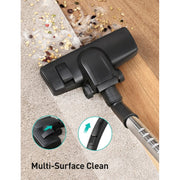 TaoTronics Canister Vacuum Cleaner, 1200W Brushless Motor, 3.7QT Bagless Dust Cup, Double HEPA Filter, Turbo Brush, Silver Purple, TT-VC1200W