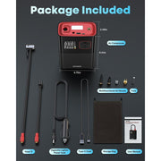 Kohree Cordless Tire Inflator Portable Air Compressor, Dual Cylinder, 58 LPM, 150 PSI, 20000mAh Battery, Digital LCD Display, 5 Inflation Modes, KR4132-WK
