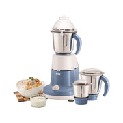 BOSS Excel Pro Mixer Grinder, 750W Motor, 3 Stainless Steel Jars with Flow-Breakers, Variable Speed Control with Incher, Blue