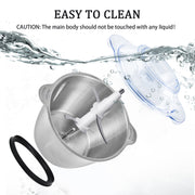 LINKChef FC-5125-2L-US 2L Meat Grinder Food Processor Stainless Steel Meat for Vegetable Meat Fruit