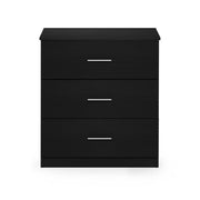 Furinno 19154HAM Tidur Simple Design 3-Drawer Dresser with Handle, Americano
