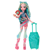 Mattel Monster High Skulltimate Secrets Gore-geous Oasis Doll Playset with Lagoona Blue, Travel Clothes, Accessories, Suitcase, 19+ Surprises, JDR51