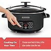 BLACK+DECKER 7-Quart Slow Cooker with Chalkboard Surface, Locking Lid, 3 Heat Settings, Removable Stoneware Crock, SCD4007