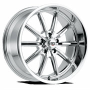 REV Wheels 110 Classic 17x7 Inch Aluminum Alloy Wheel, 10-Spoke Chrome Finish, 5x4.5 Bolt Pattern