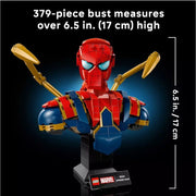 LEGO 76326 Marvel Iron Spider-Man Bust Building Kit for Adults
