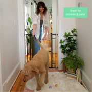 Kids2 Ingenuity The Doorway 48W Series Pet and Baby Gate, Adjustable 28.5-48 in Wide, 36 in Tall, Metal Frame, No-Drill Pressure Mount, Black